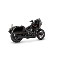 LIGNE COMPLETE ZARD HARLEY DAVIDSON SOFTAIL 2 EN 1 2025/* - Version : racing, Options : noir, Matière : inox, Embout : embout aluminium