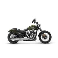 LIGNE COMPLETE ZARD HARLEY DAVIDSON SOFTAIL 2 EN 1 2025/* - Version : racing, Options : noir, Matière : inox, Embout : embout aluminium