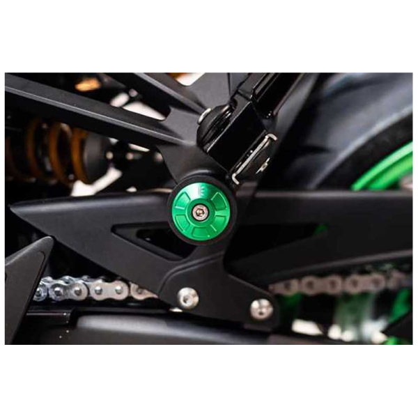 BOUCHON PLATINE PASSAGER GAUCHE KAWASAKI Z1100/SE '26 - Couleur : VERT