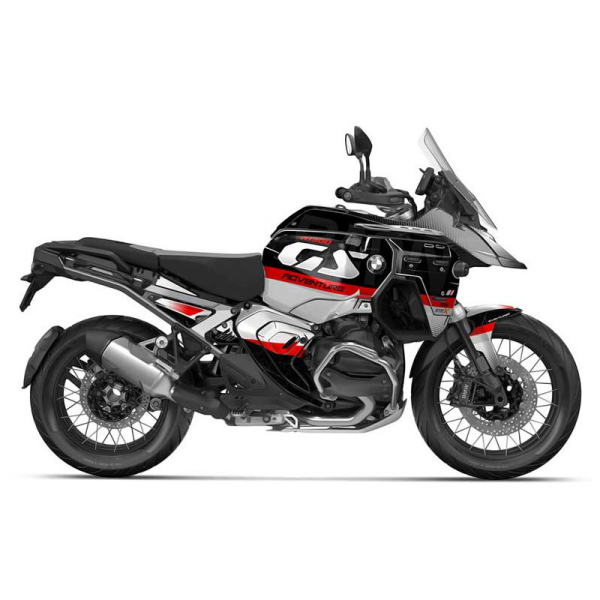 KIT DECO BMW 1300 GS ADVENTURE MODELE V1 BLANC - Modèle : FULL, Finition : MAT, Type de flancs : TYPE B