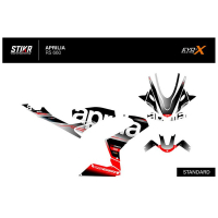 KIT DECO APRILIA RS 660 MODELE V1 GRIS - Modèle : STANDARD, Finition : MAT, Année moto : 2025/2026