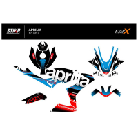 KIT DECO APRILIA RS 660 MODELE V1 BLEU - Modèle : STANDARD, Finition : MAT, Année moto : 2020/2024