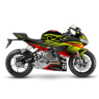 KIT DECO APRILIA RS 660 MODELE V2 JAUNE - Finition : BRILLANT, Modèle : FULL, Année moto : 2025/2026 