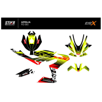 KIT DECO APRILIA RS 660 MODELE V2 JAUNE - Modèle : FULL, Finition : MAT, Année moto : 2020/2024