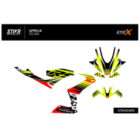 KIT DECO APRILIA RS 660 MODELE V2 JAUNE - Finition : BRILLANT, Modèle : FULL, Année moto : 2020/2024