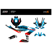 KIT DECO APRILIA RS 660 MODELE V2 BLEU - Finition : BRILLANT, Modèle : FULL, Année moto : 2020/2024