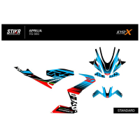 KIT DECO APRILIA RS 660 MODELE V2 BLEU - Finition : BRILLANT, Modèle : FULL, Année moto : 2020/2024