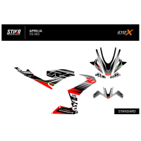 KIT DECO APRILIA RS 660 MODELE V2 GRIS - Modèle : FULL, Finition : MAT, Année moto : 2025/2026