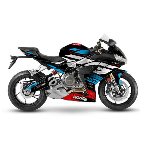 KIT DECO APRILIA RS 660 MODELE V3 BLEU - Modèle : FULL, Finition : MAT, Année moto : 2020/2024