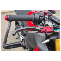LEVIER DE FREIN POUR MAITRE CYLINDRE BREMBO DUCATI STREETFIGHTER V4 2026 - BB - BR -RB - SB -SR : Noir/Rouge