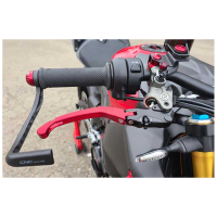LEVIER DE FREIN POUR MAITRE CYLINDRE BREMBO DUCATI STREETFIGHTER V4 2026 - BB - BR -RB - SB -SR : Rouge/Noir
