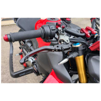 LEVIER DE FREIN POUR MAITRE CYLINDRE BREMBO DUCATI STREETFIGHTER V4 2026 - BB - BR -RB - SB -SR : Carbone mat ROUGE