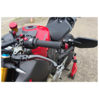 LEVIER EMBRAYAGE PLIABLE POUR MAITRE CYLINDRE BREMBO POUR STREETFIGHTER V4 2026 - Couleur 1 : CARBONE BRILLANT/ROUGE