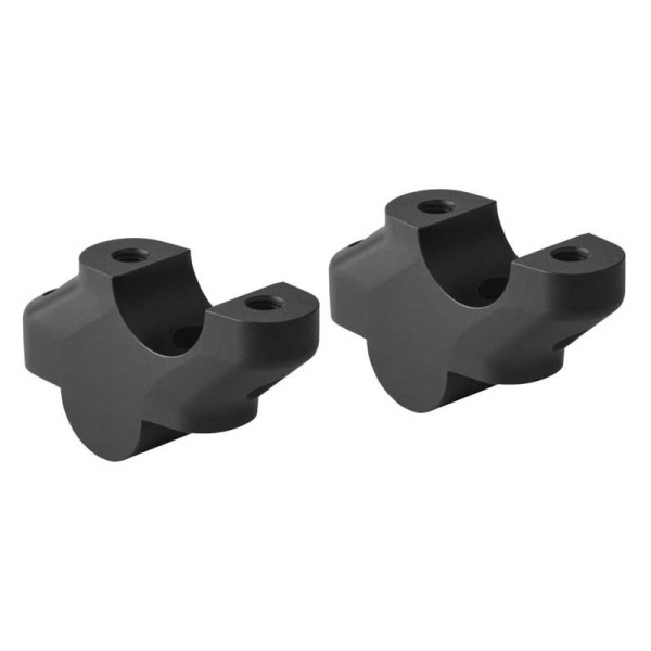 PAIRE DE REHAUSSEUR DE GUIDON 30 MM DEPORTE 21 MM - Couleur : Noir anodisé
