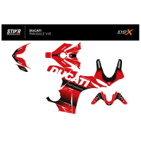 Kit déco DUCATI PANIGALE V4S/R - MODELE V1 - ROUGE - Finition : BRILLANT, Modèle : FULL, Modèle Panigale : Modèle V4S