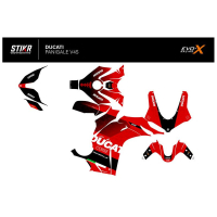 Kit déco DUCATI PANIGALE V4S/R - MODELE V3 - ROUGE - Finition : BRILLANT, Modèle : STANDARD, Modèle Panigale : Modèle V4R