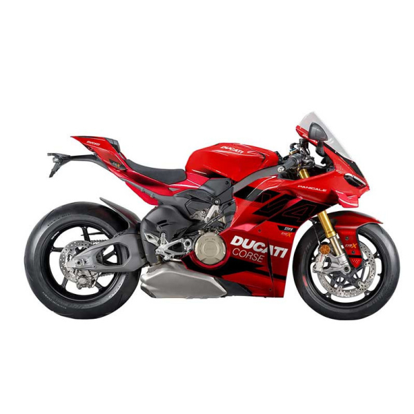 Kit déco DUCATI PANIGALE V4S/R - MODELE V2 - ROUGE - Modèle : FULL, Finition : MAT, Modèle Panigale : Modèle V4R