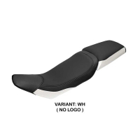 HOUSSE DE SELLE COMPATIBLE | HUSQVARNA VITPILLEN 701 2018-2020 | MOD NACKA - Couleur : BLANC, Logo : SANS LOGO, Type : VELVET