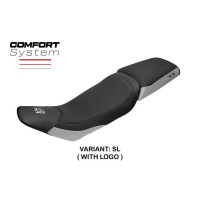 HOUSSE DE SELLE COMPATIBLE | HUSQVARNA VITPILLEN 701 2018-2020 | MOD NACKA - Type : STANDARD, Couleur : ARGENT, Logo : SANS LOGO
