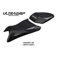 HOUSSE DE SELLE COMPATIBLE | KTM 125 DUKE 2024-2026 | MOD MOLA - Logo : AVEC LOGO, Couleur : GRIS GRIS, Type : ULTRAGRIP
