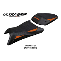 HOUSSE DE SELLE COMPATIBLE | KTM 125 DUKE 2024-2026 | MOD MOLA - Couleur : NOIR, Type : CONFORT, Logo : AVEC LOGO
