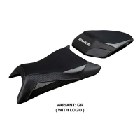 HOUSSE DE SELLE COMPATIBLE | KTM 125 DUKE 2024-2026 | MOD MOLA - Type : STANDARD, Couleur : GRIS ORANGE, Logo : SANS LOGO