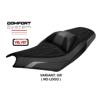 HOUSSE DE SELLE COMPATIBLE | KYMCO AK 550 PREMIUM 2023-2026 | MOD DATONG - Couleur : BLANC, Type : STANDARD, Logo : AVEC LOGO