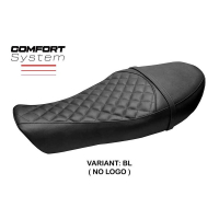 HOUSSE DE SELLE COMPATIBLE | MOTO GUZZI V9 ROAMER 2016-2024 | MOD AVERSA - Couleur : NOIR, Type : STANDARD, Logo : SANS LOGO