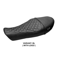 HOUSSE DE SELLE COMPATIBLE | MOTO GUZZI V9 ROAMER 2016-2024 | MOD AVERSA - Type : CONFORT, Couleur : MARRON, Logo : SANS LOGO
