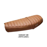 HOUSSE DE SELLE COMPATIBLE | MOTO GUZZI V9 BOBBER 2016-2018 | MOD ACERRA - Type : CONFORT, Couleur : CHAMEAU, Logo : SANS LOGO