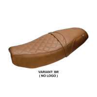 HOUSSE DE SELLE COMPATIBLE | TRIUMPH SPEED TWIN 1200 2019-2026 | MOD TAMRA - Type : STANDARD, Logo : AVEC LOGO, Couleur : BRIQUE