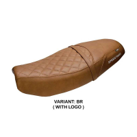 HOUSSE DE SELLE COMPATIBLE | TRIUMPH SPEED TWIN 1200 2019-2026 | MOD TAMRA - Type : CONFORT, Couleur : MARRON FONCE, Logo : SANS LOGO