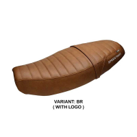 HOUSSE DE SELLE COMPATIBLE | TRIUMPH SPEED TWIN 1200 2019-2026 | MOD BOMLO - Type : STANDARD, Couleur : BRIQUE, Logo : SANS LOGO