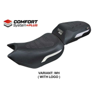 HOUSSE DE SELLE COMPATIBLE | TRIUMPH TIGER 1200 2022-2026 | MOD WALES COMFORT SY - Couleur : BLANC, Type : CONFORT, Logo : SANS LOGO