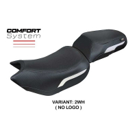 HOUSSE DE SELLE COMPATIBLE | TRIUMPH TIGER 1200 2022-2026 | MOD WALES COMFORT SY - Type : CONFORT, Logo : AVEC LOGO, Couleur : ARGENT