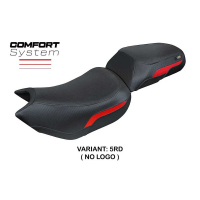 HOUSSE DE SELLE COMPATIBLE | TRIUMPH TIGER 1200 2022-2026 | MOD WALES COMFORT SY - Couleur : NOIR, Type : CONFORT, Logo : SANS LOGO