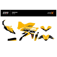 KIT DECO STIKRLAB YAMAHA MT09 V1 JAUNE - Modèle : STANDARD, Finition : MAT, Année moto : 2017-2020