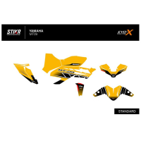 KIT DECO STIKRLAB YAMAHA MT09 V1 JAUNE - Finition : BRILLANT, Modèle : STANDARD, Année moto : 2017-2020