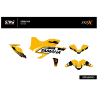 KIT DECO STIKRLAB YAMAHA MT09 V2 JAUNE - Modèle : FULL, Finition : MAT, Année moto : 2021-2023