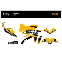 KIT DECO STIKRLAB YAMAHA MT09 V2 JAUNE - Finition : BRILLANT, Modèle : FULL, Année moto : 2024-2026