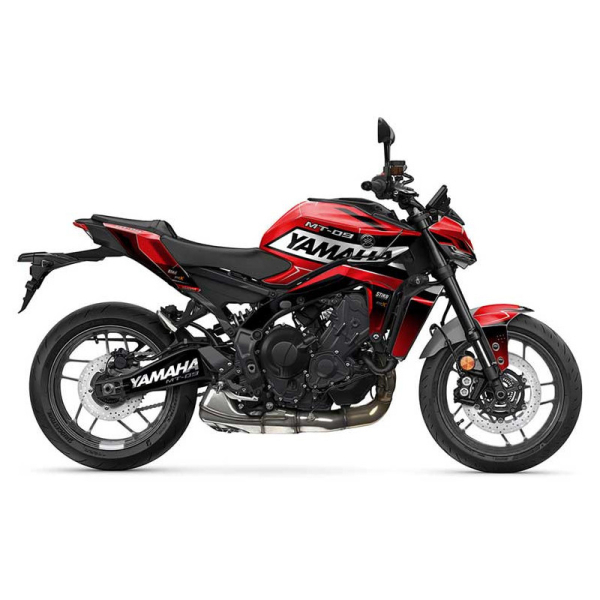 KIT DECO STIKRLAB YAMAHA MT09 V2 ROUGE - Modèle : FULL, Finition : MAT, Année moto : 2021-2023