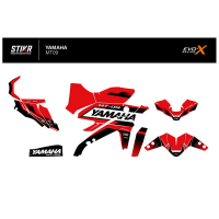 KIT DECO STIKRLAB YAMAHA MT09 V2 ROUGE - Modèle : FULL, Finition : MAT, Année moto : 2024-2026