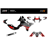 KIT DECO STIKRLAB YAMAHA TENERE 700 V2 GRIS - Modèle : FULL, Finition : MAT, Année moto : 2019-2024