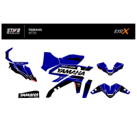KIT DECO STIKRLAB YAMAHA MT09 V2 BLEU - Modèle : STANDARD, Finition : MAT, Année moto : 2021-2023