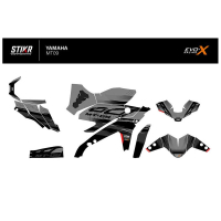 KIT DECO STIKRLAB YAMAHA MT09 V3 GRIS - Modèle : FULL, Finition : MAT, Année moto : 2024-2026