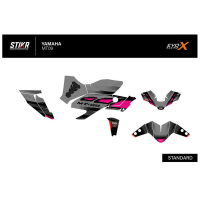 KIT DECO STIKRLAB YAMAHA MT09 V3 ROSE - Finition : BRILLANT, Modèle : FULL, Année moto : 2021-2023