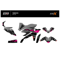 KIT DECO STIKRLAB YAMAHA MT09 V3 ROSE - Modèle : STANDARD, Finition : MAT, Année moto : 2017-2020