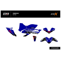 KIT DECO STIKRLAB YAMAHA MT09 V1 BLEU - Finition : BRILLANT, Modèle : FULL, Année moto : 2021-2023