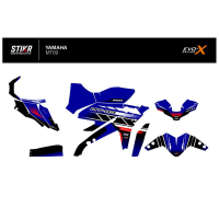 KIT DECO STIKRLAB YAMAHA MT09 V1 BLEU - Finition : BRILLANT, Modèle : FULL, Année moto : 2024-2026
