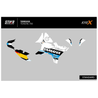 KIT DECO STIKRLAB YAMAHA TENERE 700 V1 BLANC - Modèle : STANDARD, Finition : MAT, Année moto : 2019-2024